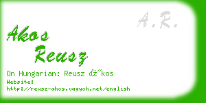 akos reusz business card